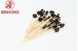 China Disposable Bamboo Plain Color 6CM Cocktail Bamboo Sticks supplier