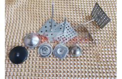 China 50mmx50mm Perforated Base Aluminum Pins For Installing Thermal Insulation Construction supplier