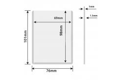 China Custom Logo PVC Top Loading Card Sleeves 35C For Toploaders supplier