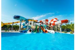 China 12mm Thickness Fibreglass Pool Slides Commercial Theme Park Playground Equipment supplier