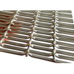 Architectural Aluminum Flat Wire Mesh For Exterior Building Metal Facade for sale