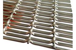 China Architectural Aluminum Flat Wire Mesh For Exterior Building Metal Facade supplier