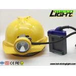 Rechargeable 216lum 1.67W 15000Lux Led Mining Cap Lamps for sale