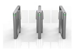 China 180 Degree Swing Gate Turnstile Brushless DC Pedestrian Control SS304 Acrylic supplier