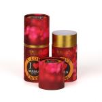 Red Color Print Custom Paper Cylinder Cans Gift Package Round Boxes for sale
