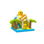 New Refreshing Summer Jumping Bouncy Castle Bed Animal Theme Inflatable Yellow Duck Bounce House Slide Combo for sale