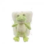 Soft Touch Baby Sleeping Stuffed Animal Blanket ODM OEM Custom Cotton Frog Infant Blanket for sale