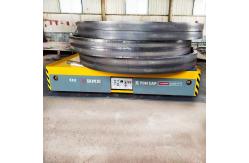 China Steel Pipe Material Handling Trolley , 5 Tons Automatic Mold Transfer Car supplier