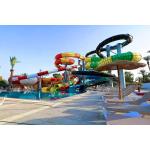 OEM Aqua Park Water Fun Game Equipment Fiberglass Water Slide For Swimming Pool for sale