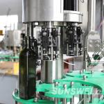 Sunswell Edible Oil Bottling Liquid Filling Machine 1000ml Capper 5 PLC for sale