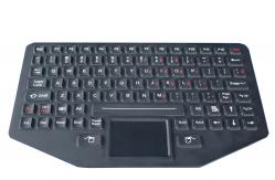 China 89 Key Silicone Backlit Ruggedized Keyboard With Sealed Touchpad supplier