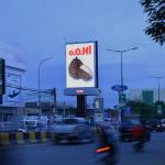 Outdoor Street Light Pole LED Display