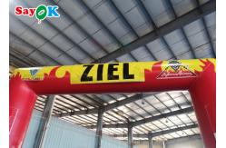 China Square PVC Tarp Closed Air Inflatable Arch Custom 4.2x3.6x0.6m supplier