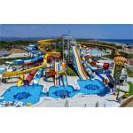 Commercial Aqua Water Theme Park Swimming Pool Rides Fiberglass Slide for sale