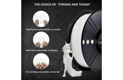 China 3D Printer Industry White PLA Filament 1.75mm with Tough and Flexible Properties supplier
