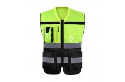 China Special Features Road Construction Safety Vest with Waterproof and Reflective Strips supplier