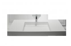 China Smooth Wall Mounted Cloakroom Basin 900*480*130mm Easy To Install supplier
