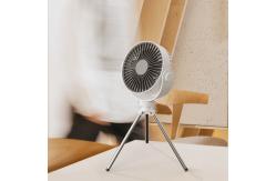 China Small Portable Tripod Rechargeable Rotation Fan With LED supplier