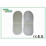 White Lightweight Disposable Nonwoven EVA Slippers for Hotel , Bathroom for sale