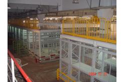China Multi Tier Racking System Multilayer Shelf Racks With Staircase / Railing supplier