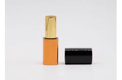 China 3.5g Square Fancy Orange Lip Balm Container Tube Bulk supplier
