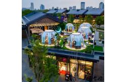 China Customized Glamping Polycarbonate Bubble Dome Tent Transparent Camping Tent supplier