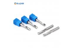 China High Precision Single Flute Spiral End Mill CNC Router Bit For Wood supplier