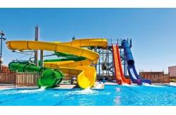 China 8m Width Water Park Slide Trade Commercial Fiberglass Slides For Private Pools supplier