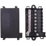 7Way MIDI Fuse Holder Bolt Inline Boat Automotive 7 Position Mini ANL Car Marine Fuse Box with Black Dustproof Cover for sale