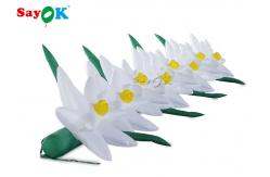 China Durable Inflatable Flower Chain With Air Blower For Advertising supplier