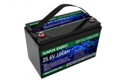 China 100Ah 24 Volt Lithium Ion Deep Cycle Battery Rechargeable For Solar supplier