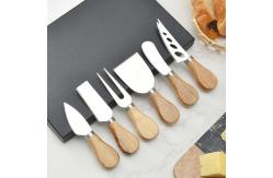 China 4pcs 6pcs Cheese Knives Set With Wood Handle Stainless Steel supplier