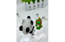 China 3D Soft Rubber Pvc Keychain , ODM Cartoon Character Keychains supplier