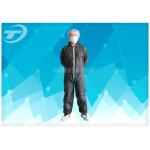 S To 5XL Disposable Coverall Suit / Disposable Hooded Coveralls PE Coated For Men for sale