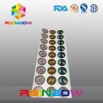 Custom Round Paper Shrink Sleeve Packaging , Adhesive Sticker Labels For Activated Nuts for sale