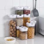 Kitchen Multi Functional Clear Food Storage Container With Airtight Lid for sale