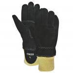 Flame Retardant Structural Firefighting Gloves Cowsplit Shell Wristlet Cuff for sale