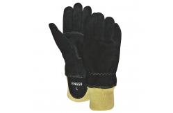 China EN659 Certificate Firefighter Work Gloves Cowsplit And Kevalr Wristlet Style supplier