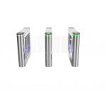 Stainless Arm Swing Gate Turnstile Gate With Led Lighting Card QR Code for sale