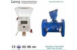 China Ultrasonic LCD Water Flow Meter Water Meter With Sensor supplier