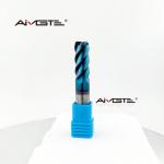 16mm 4 Flute 45° Helix Angle Carbide End Mill Bits Blue Nano Coated Flat End Milling Cutter for Steel CNC Machine Tool for sale