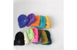 China 100pcs/Carton Winter Knit Beanie Hats with Embroidery/Blank Pattern supplier