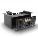Black Under Table Power Strip Hoisting Multimedia Socket Conference Microphone Socket