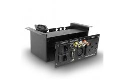 China Black Under Table Power Strip Hoisting Multimedia Socket Conference Microphone Socket supplier