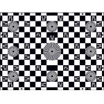 SineImage YE006 Chessboard Test Chart Reflectance For Checking Geometry / Resolution for sale