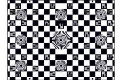 China SineImage YE006 Chessboard Test Chart Reflectance For Checking Geometry / Resolution supplier