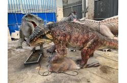 China Dinosaur Park 3D Dinosaur Animatronics dilophosaurus Robot Dinosaur Model supplier