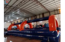 China Commercial Inflatable Water Slide Inflatable Summer Slip Slides With Pool supplier