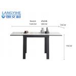 Square Retractable Slate Odm Modern Minimalist Dining Table for sale