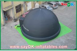 China Printing Logo Black Inflatable Projection Tent For Education Class supplier